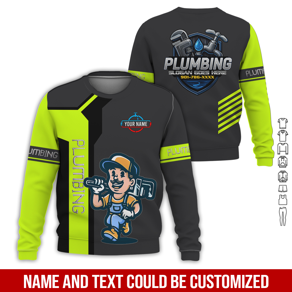 6176395-custom-plumbing-work-shirt-personalized-name-logo-hi-vis-colors-pc526-4.jpg Custom Plumbing Work Shirt – Custom Name, Logo - photo 4