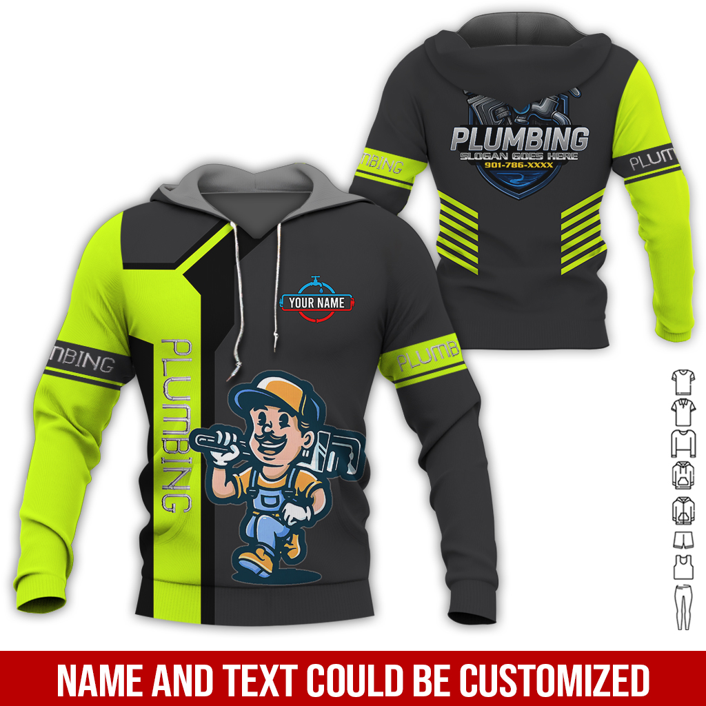 6176395-custom-plumbing-work-shirt-personalized-name-logo-hi-vis-colors-pc526-5.jpg Custom Plumbing Work Shirt – Custom Name, Logo - photo 5