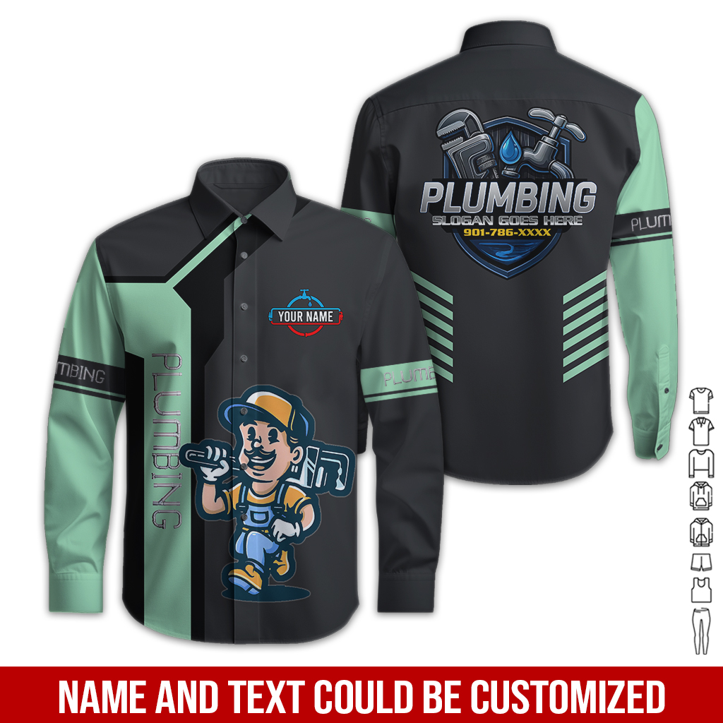 6176395-custom-plumbing-work-shirt-personalized-name-logo-hi-vis-colors-pc526-88.jpg Custom Plumbing Work Shirt – Custom Name, Logo - photo 88