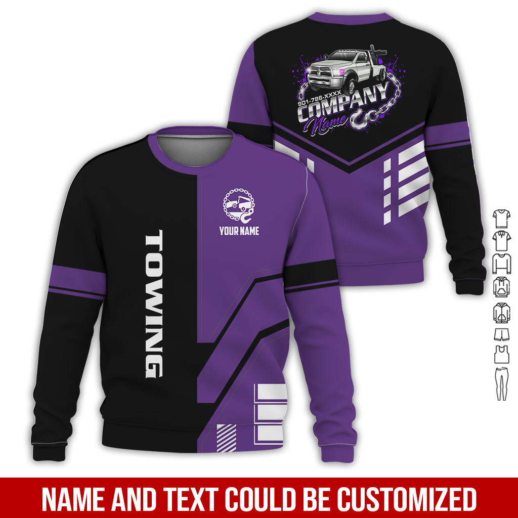 6179851-personalized-name-tow-truck-3d-all-over-printed-clothes-gl229-112.jpg Custom Tow Truck 3D Hoodie - photo 112