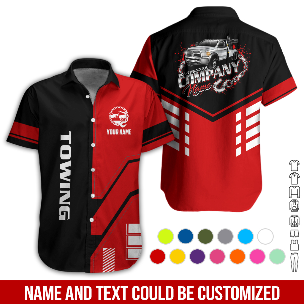 6179851-personalized-name-tow-truck-3d-all-over-printed-clothes-gl229-12.jpg Custom Tow Truck 3D Hoodie - photo 12