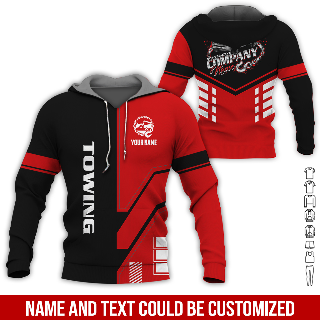 6179851-personalized-name-tow-truck-3d-all-over-printed-clothes-gl229-14.jpg Custom Tow Truck 3D Hoodie - photo 14
