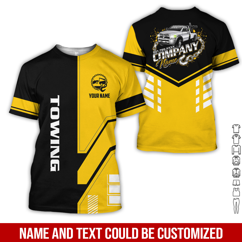 6179851-personalized-name-tow-truck-3d-all-over-printed-clothes-gl229-19.jpg Custom Tow Truck 3D Hoodie - photo 19