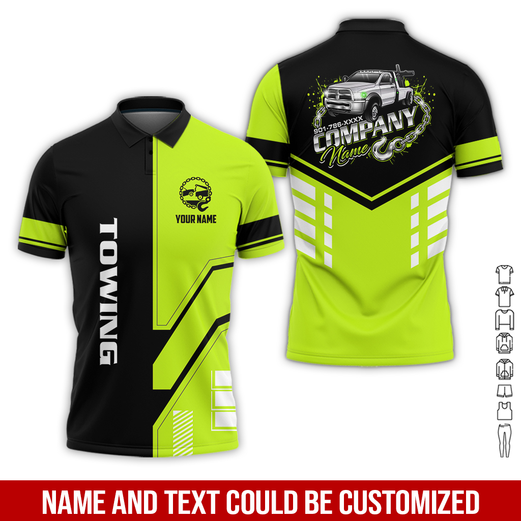 6179851-personalized-name-tow-truck-3d-all-over-printed-clothes-gl229-2.jpg Custom Tow Truck 3D Hoodie - photo 2