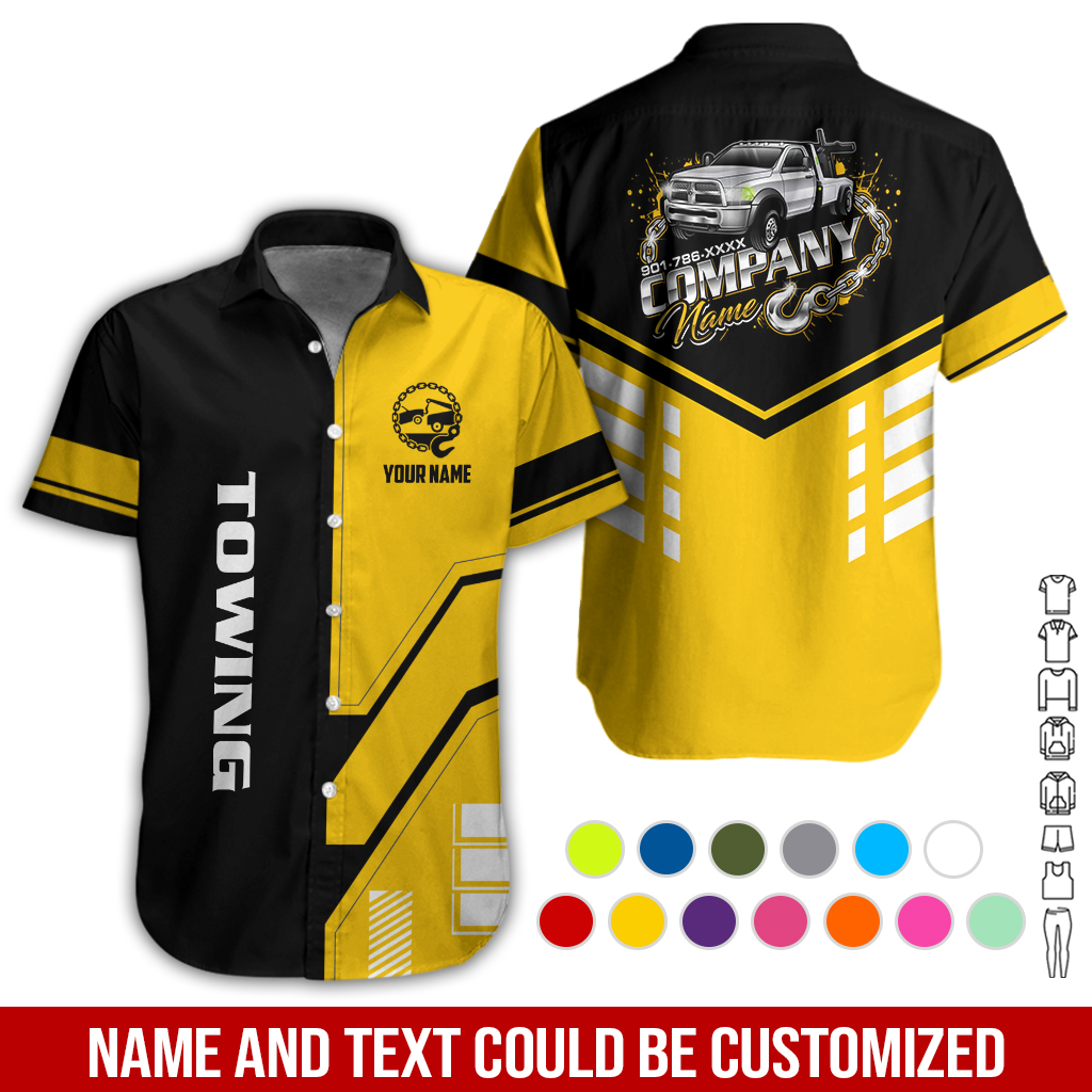 6179851-personalized-name-tow-truck-3d-all-over-printed-clothes-gl229-21.jpg Custom Tow Truck 3D Hoodie - photo 21