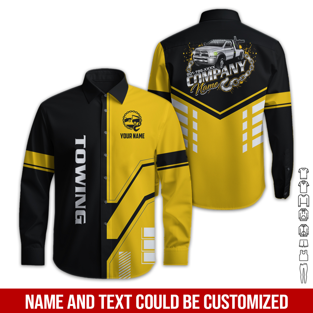6179851-personalized-name-tow-truck-3d-all-over-printed-clothes-gl229-25.jpg Custom Tow Truck 3D Hoodie - photo 25