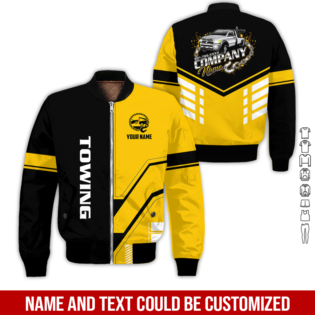 6179851-personalized-name-tow-truck-3d-all-over-printed-clothes-gl229-27.jpg Custom Tow Truck 3D Hoodie - photo 27