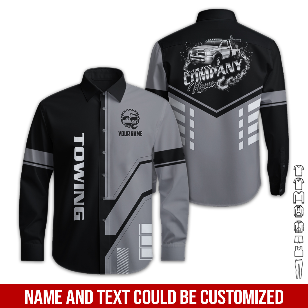 6179851-personalized-name-tow-truck-3d-all-over-printed-clothes-gl229-34.jpg Custom Tow Truck 3D Hoodie - photo 34