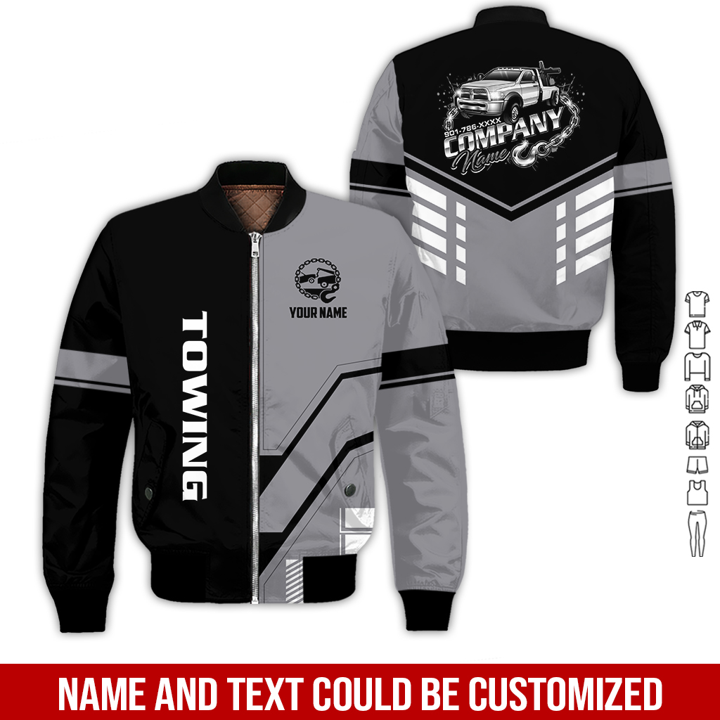 6179851-personalized-name-tow-truck-3d-all-over-printed-clothes-gl229-36.jpg Custom Tow Truck 3D Hoodie - photo 36