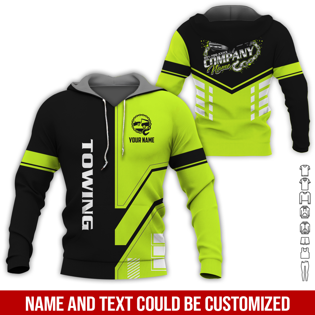 6179851-personalized-name-tow-truck-3d-all-over-printed-clothes-gl229-5.jpg Custom Tow Truck 3D Hoodie - photo 5