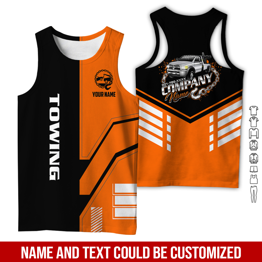 6179851-personalized-name-tow-truck-3d-all-over-printed-clothes-gl229-53.jpg Custom Tow Truck 3D Hoodie - photo 53