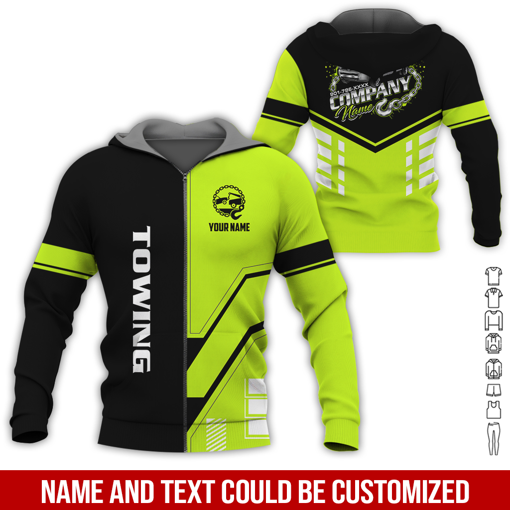 6179851-personalized-name-tow-truck-3d-all-over-printed-clothes-gl229-6.jpg Custom Tow Truck 3D Hoodie - photo 6