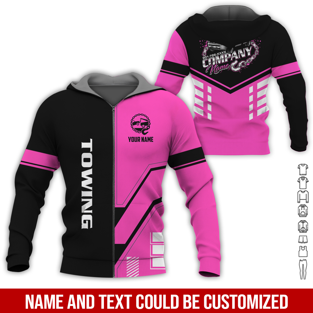 6179851-personalized-name-tow-truck-3d-all-over-printed-clothes-gl229-60.jpg Custom Tow Truck 3D Hoodie - photo 60