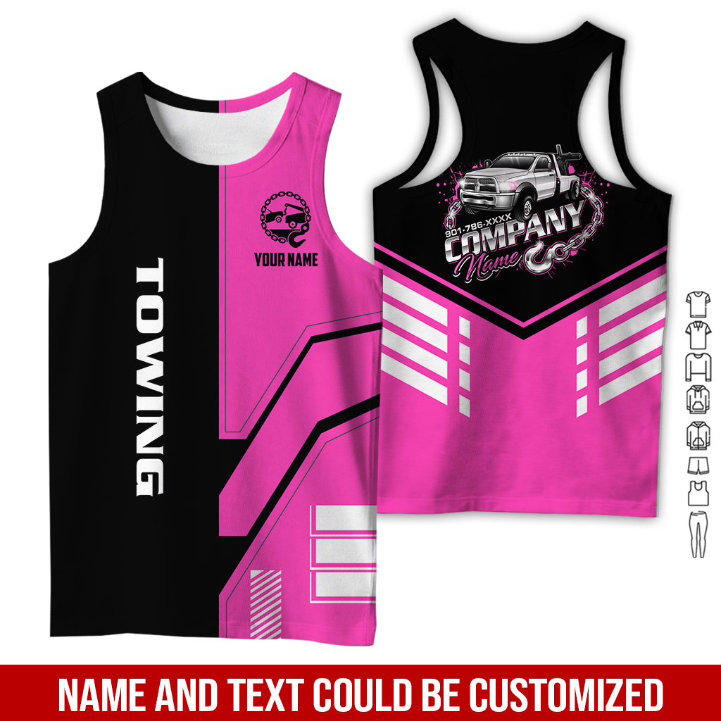 6179851-personalized-name-tow-truck-3d-all-over-printed-clothes-gl229-62.jpg Custom Tow Truck 3D Hoodie - photo 62