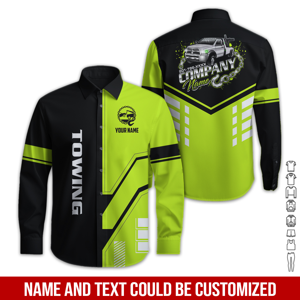 6179851-personalized-name-tow-truck-3d-all-over-printed-clothes-gl229-7.jpg Custom Tow Truck 3D Hoodie - photo 7