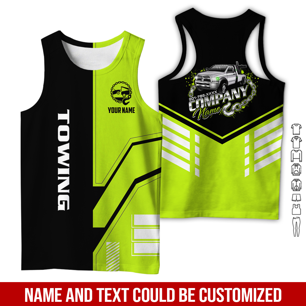 6179851-personalized-name-tow-truck-3d-all-over-printed-clothes-gl229-8.jpg Custom Tow Truck 3D Hoodie - photo 8