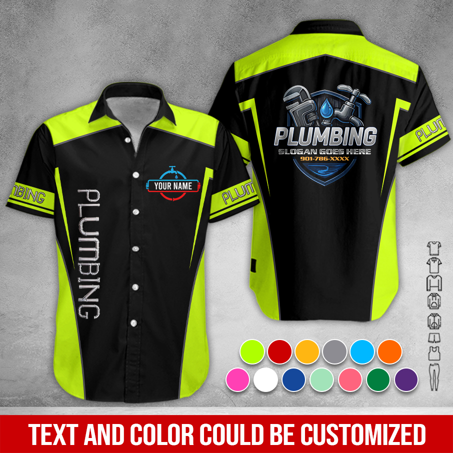 Custom Plumbing Work Shirt – Custom Name, Logo & - photo 3