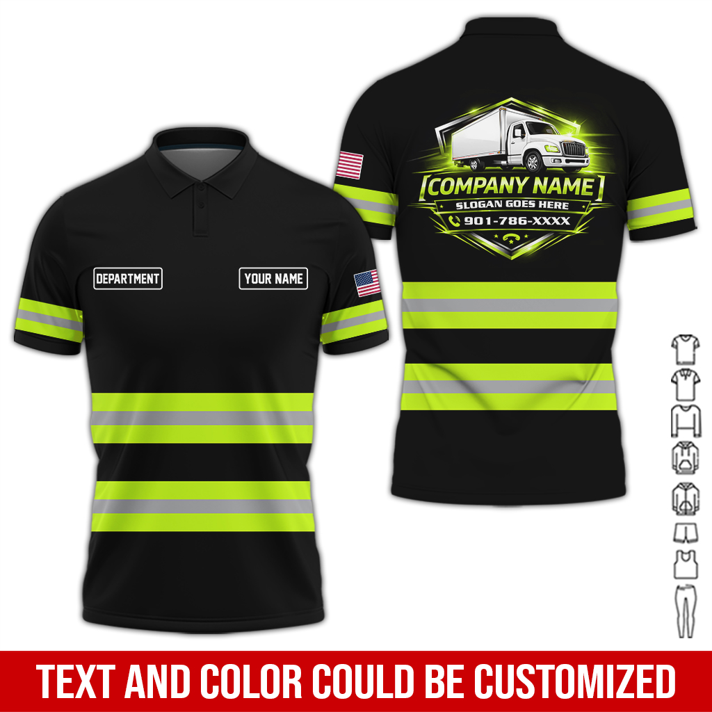 6180809-hi-vis-trucking-work-shirt-custom-name-department-da87-2.jpg Hi-Vis Trucking Work Shirt – Custom Name & - photo 2