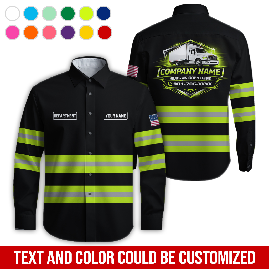 6180809-hi-vis-trucking-work-shirt-custom-name-department-da87-7.jpg Hi-Vis Trucking Work Shirt – Custom Name & - photo 7
