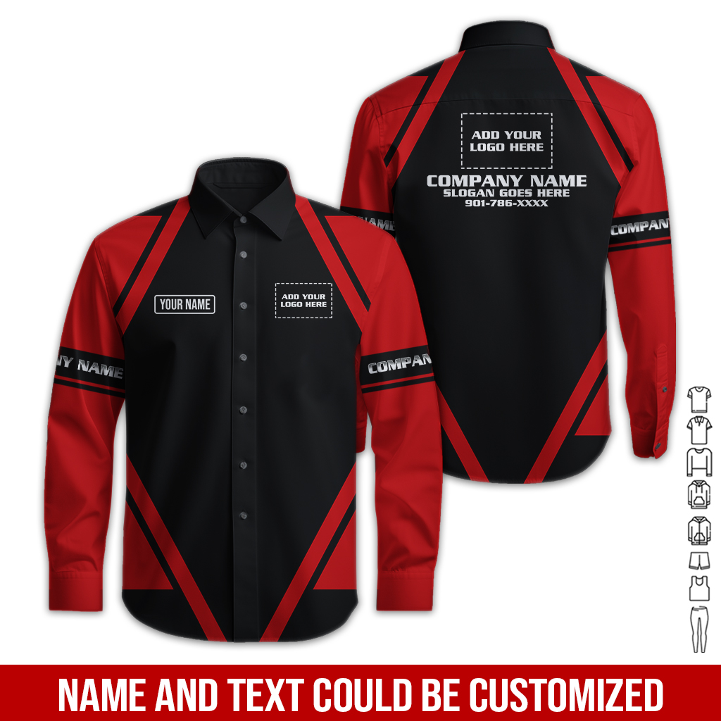 6181149-custom-company-brand-uniform-shirt-personalized-name-logo-colors-gl230-16.jpg Custom Company Brand Uniform Shirt – Custom Name, - photo 16