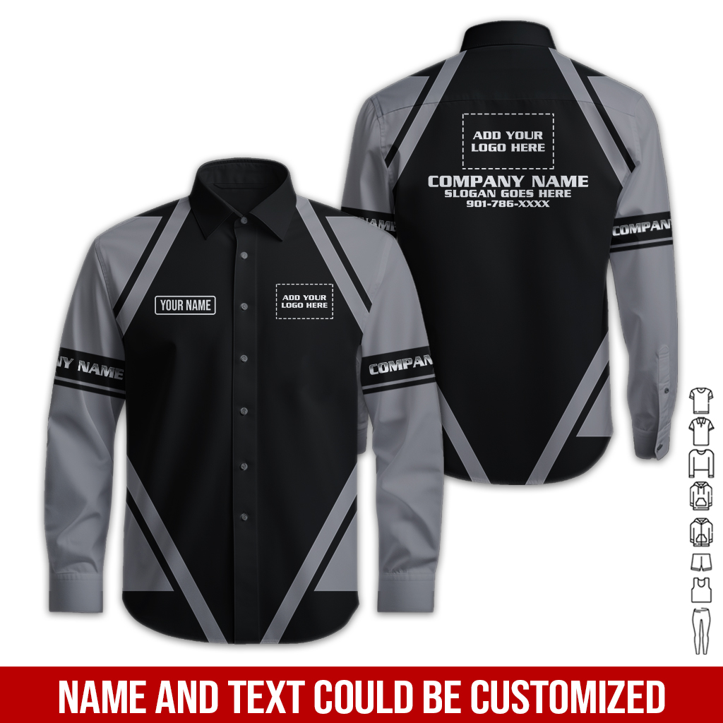 6181149-custom-company-brand-uniform-shirt-personalized-name-logo-colors-gl230-34.jpg Custom Company Brand Uniform Shirt – Custom Name, - photo 34