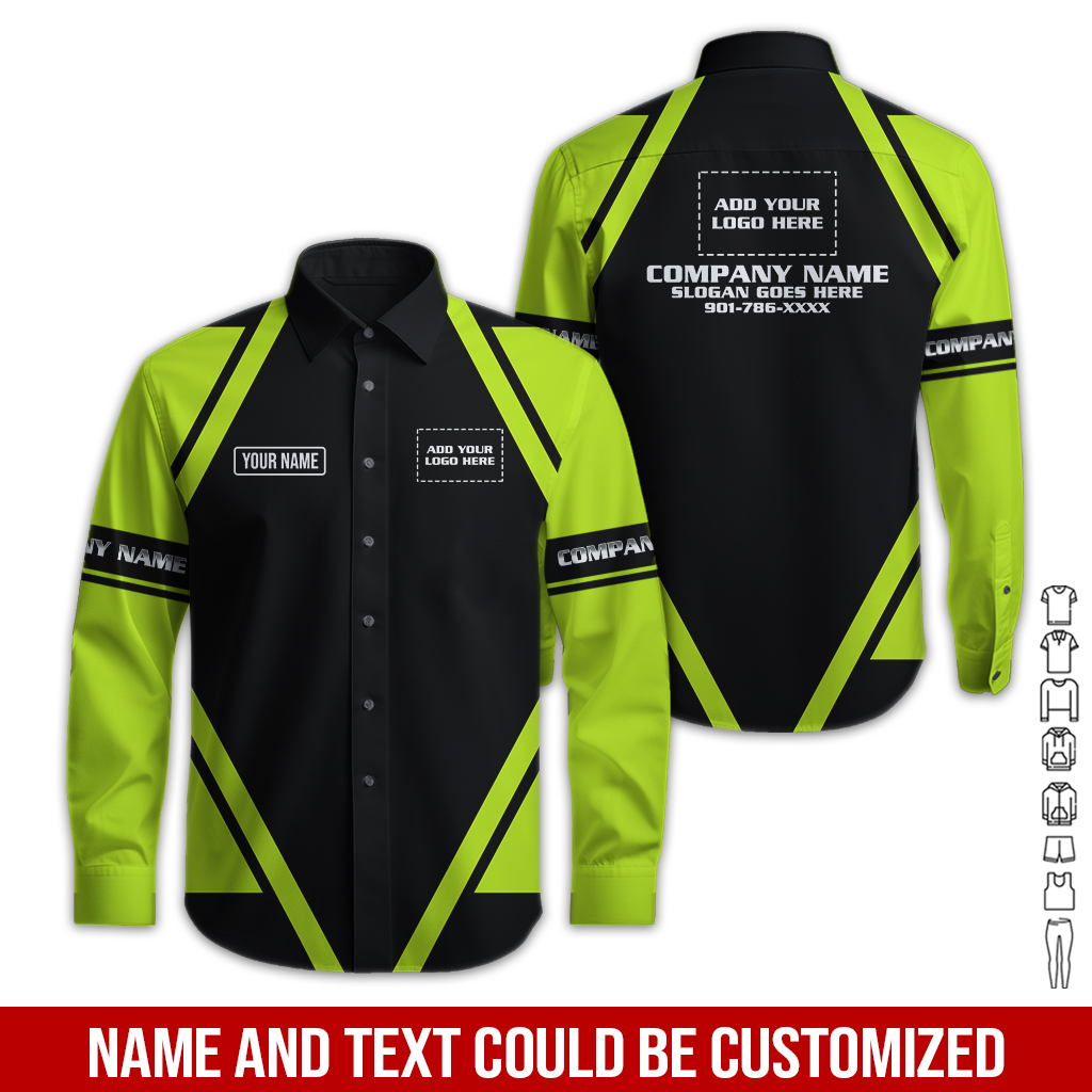6181149-custom-company-brand-uniform-shirt-personalized-name-logo-colors-gl230-7.jpg Custom Company Brand Uniform Shirt – Custom Name, - photo 7