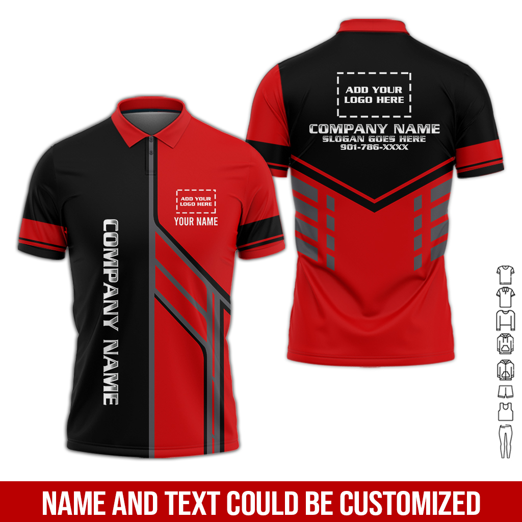 6186942-customized-company-brand-uniform-shirt-personalized-name-logo-colors-pc539-11.jpg Custom Company Brand Uniform Shirt – Custom Name, - photo 11
