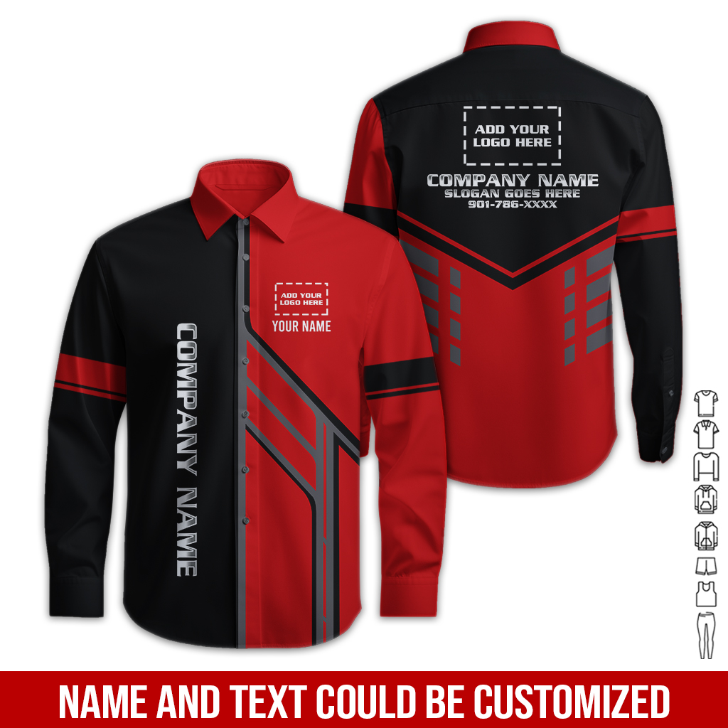 6186942-customized-company-brand-uniform-shirt-personalized-name-logo-colors-pc539-16.jpg Custom Company Brand Uniform Shirt – Custom Name, - photo 16
