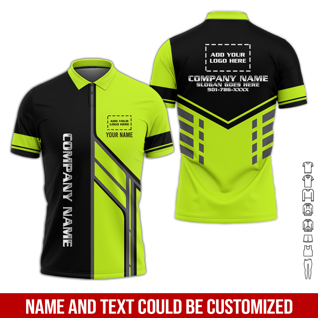 6186942-customized-company-brand-uniform-shirt-personalized-name-logo-colors-pc539-2.jpg Custom Company Brand Uniform Shirt – Custom Name, - photo 2