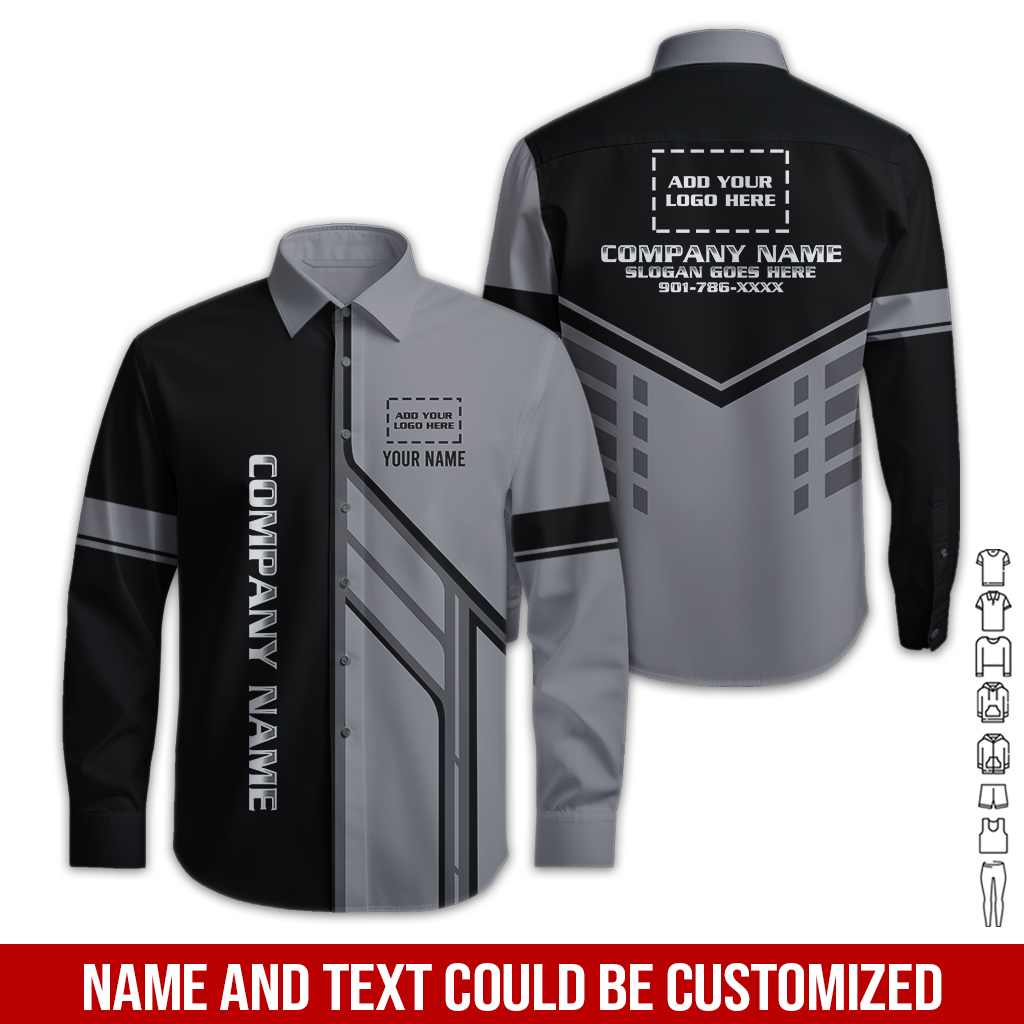 6186942-customized-company-brand-uniform-shirt-personalized-name-logo-colors-pc539-34.jpg Custom Company Brand Uniform Shirt – Custom Name, - photo 34