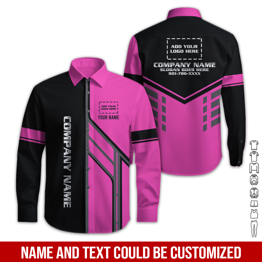 6186942-customized-company-brand-uniform-shirt-personalized-name-logo-colors-pc539-61.jpg Custom Company Brand Uniform Shirt – Custom Name, - photo 61