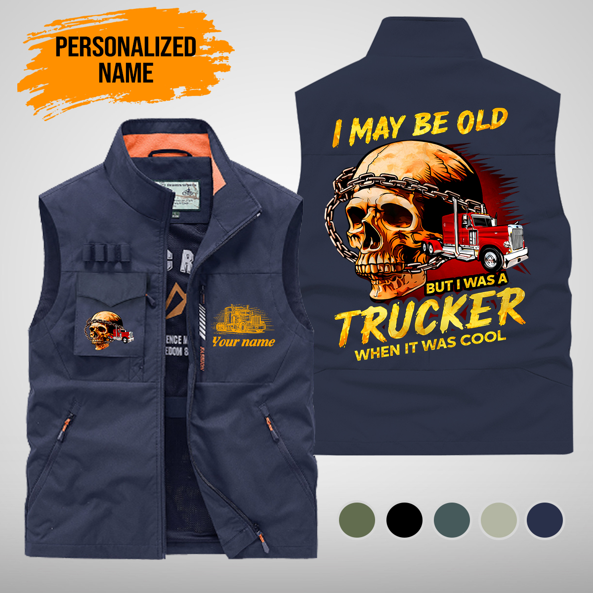 Custom Trucker Multi-Pocket Vest