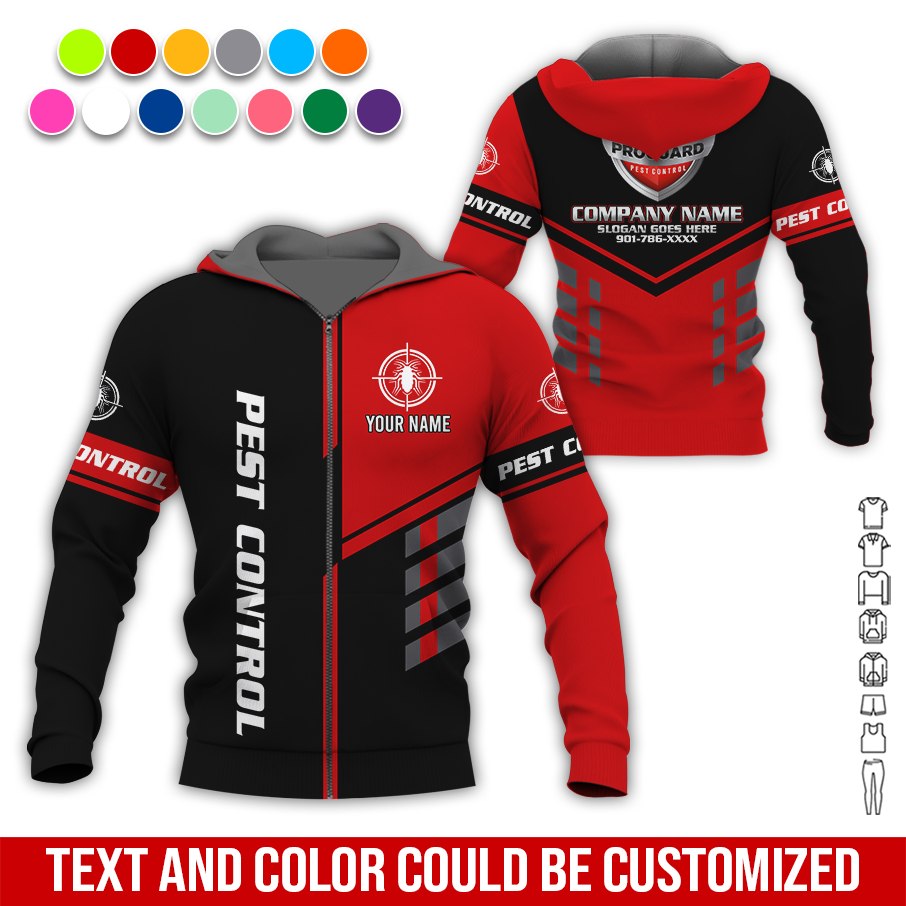 Custom Pest Control Service Best Uniform 3D Hoodie - photo 15