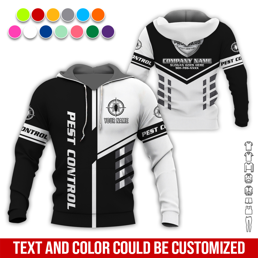 Custom Pest Control Service Best Uniform 3D Hoodie - photo 68