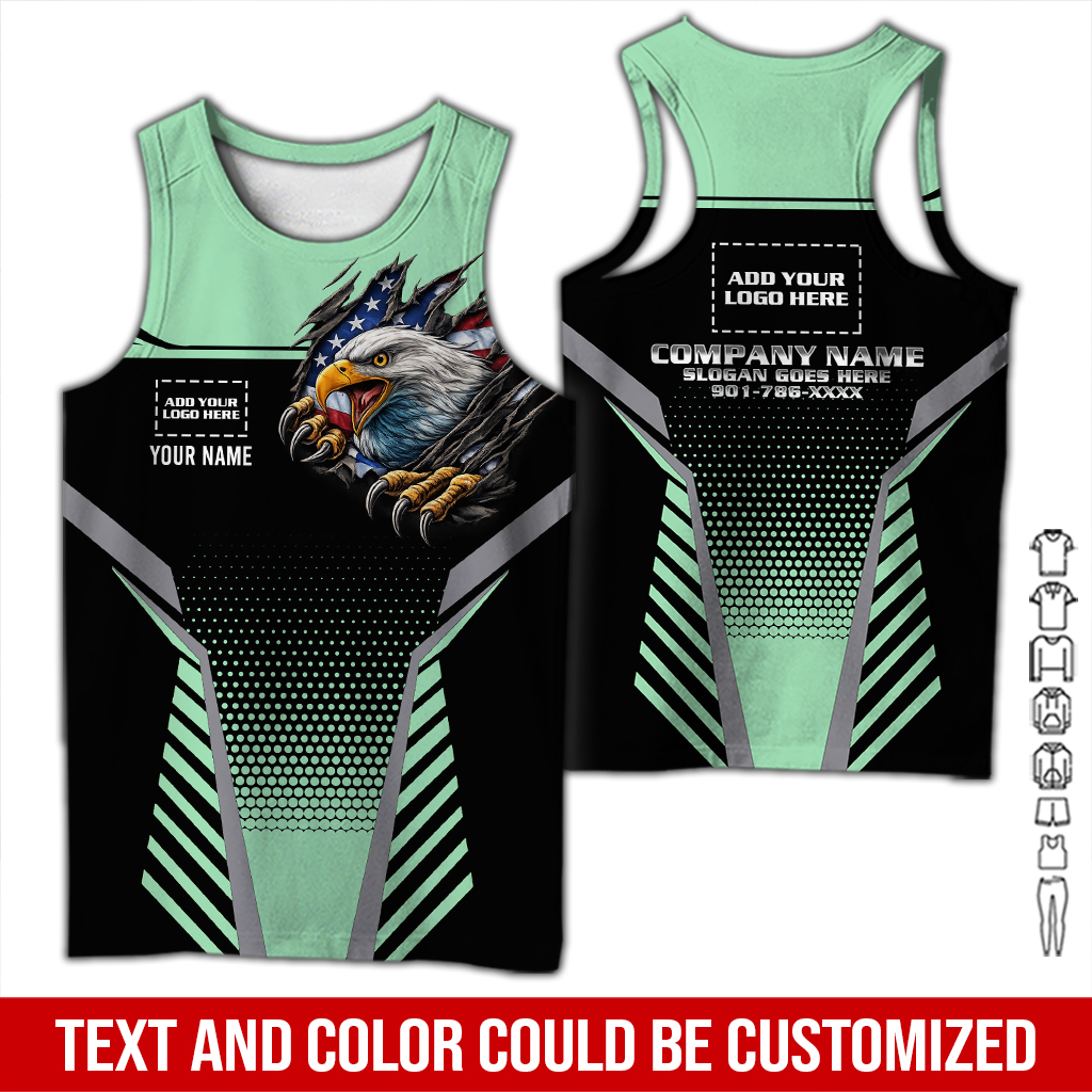 6203408-custom-company-brand-uniform-shirt-personalized-name-logo-colors-da116-125.jpg Custom Company Brand Uniform Shirt – Custom Name, - photo 125