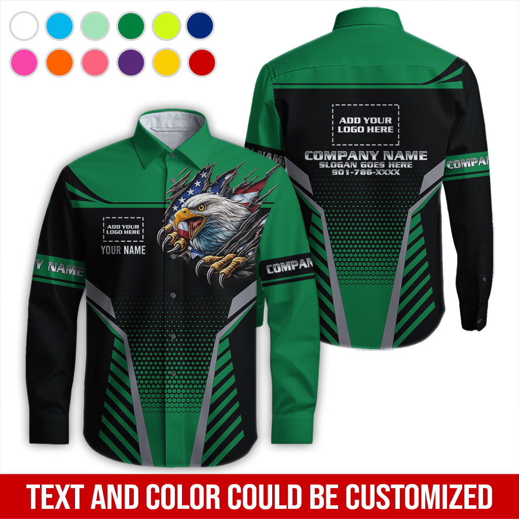 6203408-custom-company-brand-uniform-shirt-personalized-name-logo-colors-da116-150.jpg Custom Company Brand Uniform Shirt – Custom Name, - photo 150