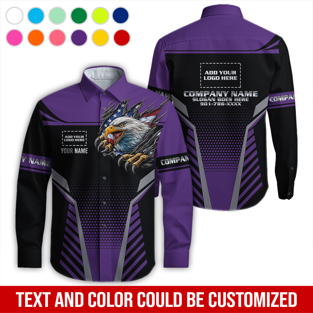 6203408-custom-company-brand-uniform-shirt-personalized-name-logo-colors-da116-163.jpg Custom Company Brand Uniform Shirt – Custom Name, - photo 163