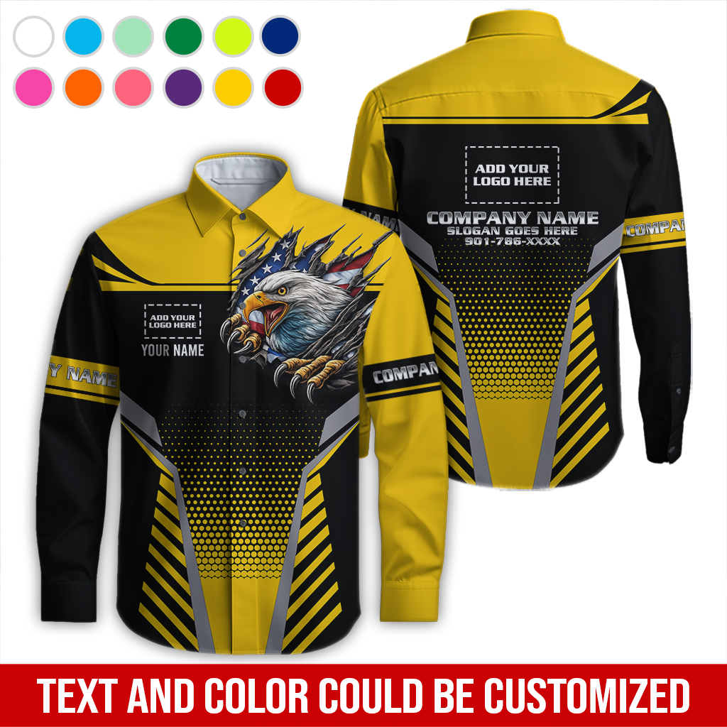 6203408-custom-company-brand-uniform-shirt-personalized-name-logo-colors-da116-33.jpg Custom Company Brand Uniform Shirt – Custom Name, - photo 33
