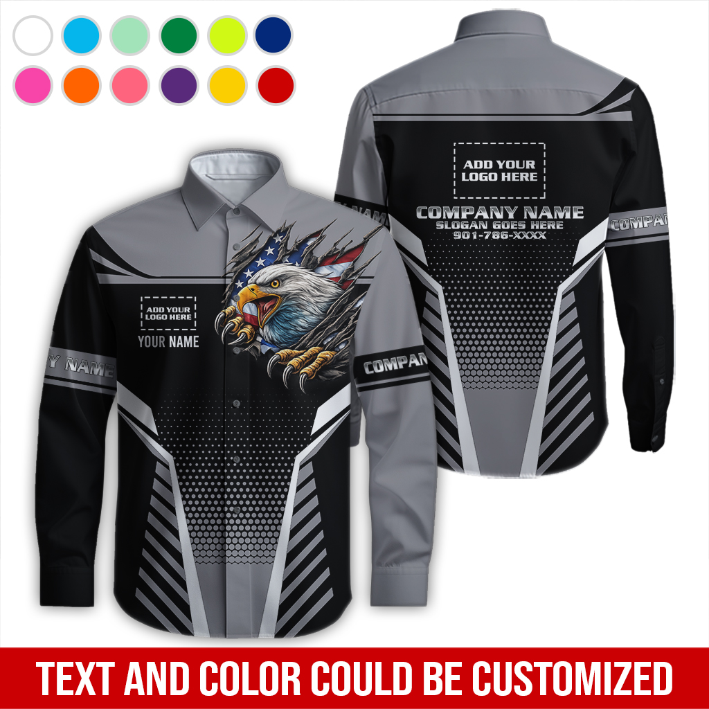 6203408-custom-company-brand-uniform-shirt-personalized-name-logo-colors-da116-46.jpg Custom Company Brand Uniform Shirt – Custom Name, - photo 46