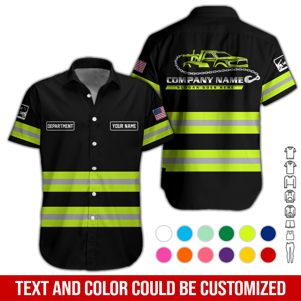Custom Uniform Semi Truck TOW TRUCK Best Shirt - photo 3