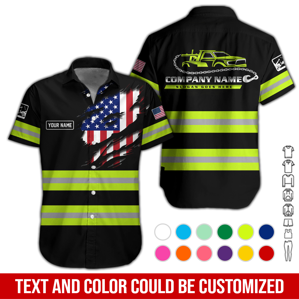 Custom Uniform Semi Truck TOW TRUCK Best Shirt - photo 3