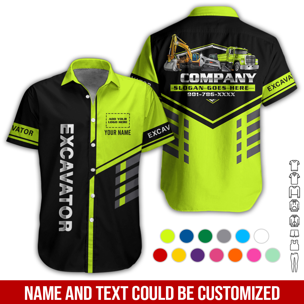 Custom Excavator 3D Hoodie - photo 3
