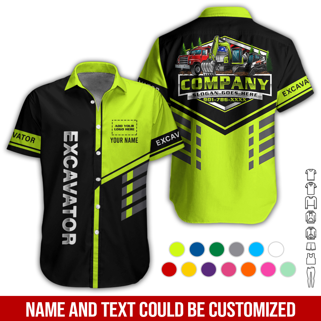 Custom Excavator 3D Hoodie - photo 3