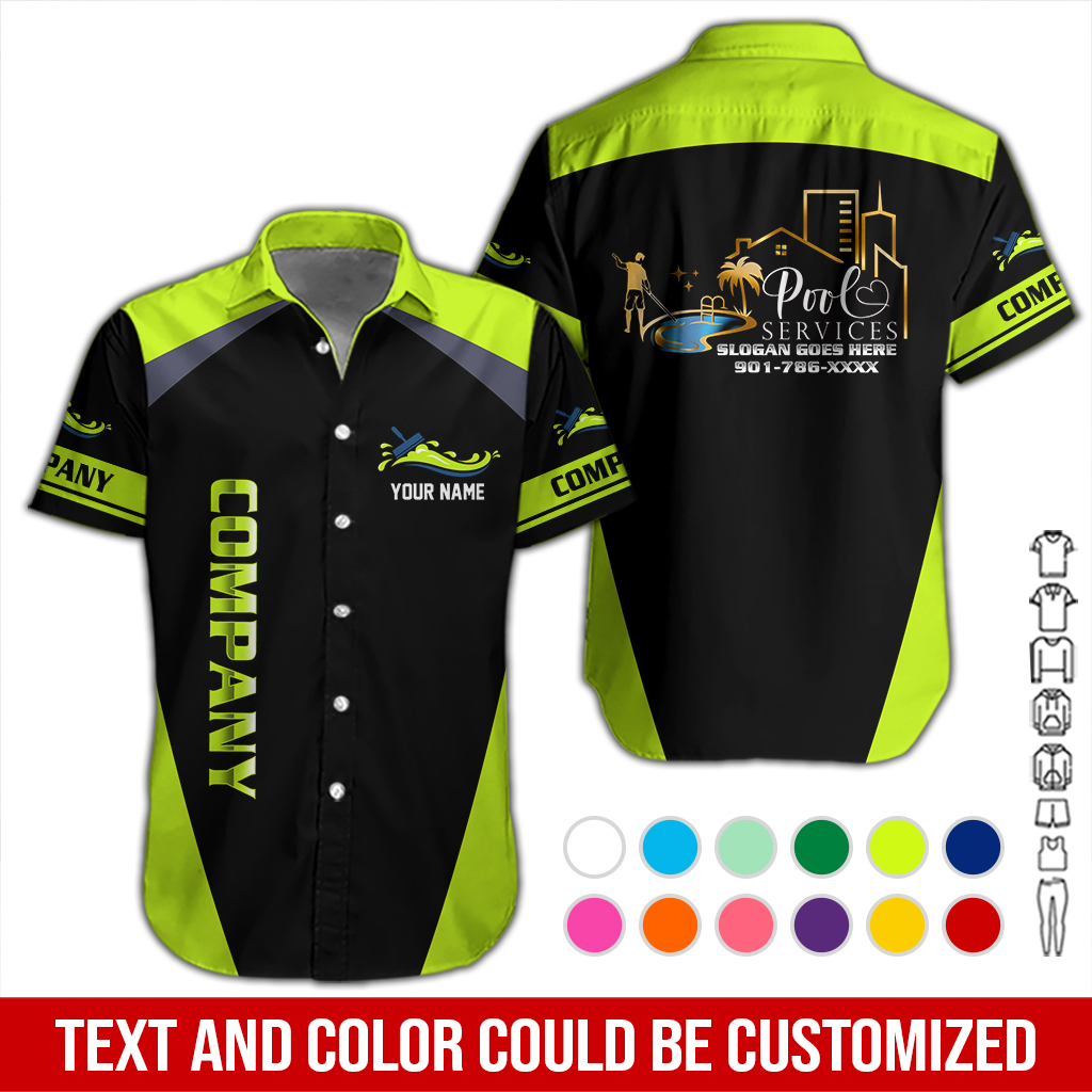 Custom Pool Cleaning Service 3D Hoodie - photo 3
