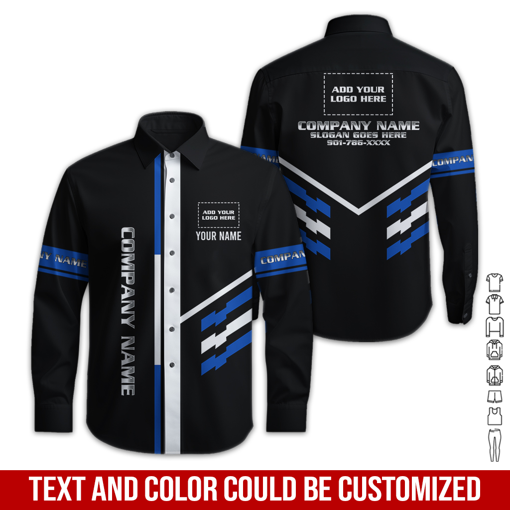 6216925-custom-company-brand-uniform-shirt-personalized-name-logo-colors-gl270-79.jpg Custom Company Brand Uniform Shirt – Custom Name, - photo 78