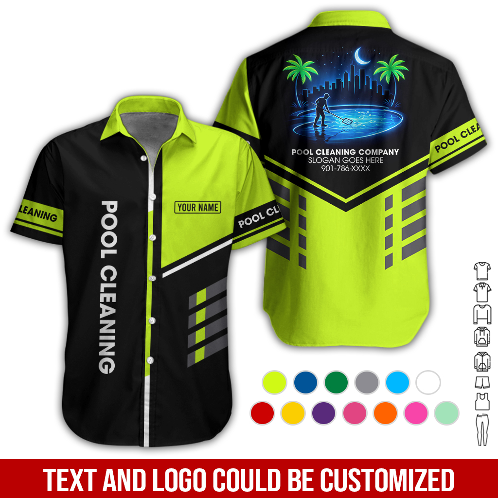 Custom Pool Cleaning Service 3D Hoodie - photo 3