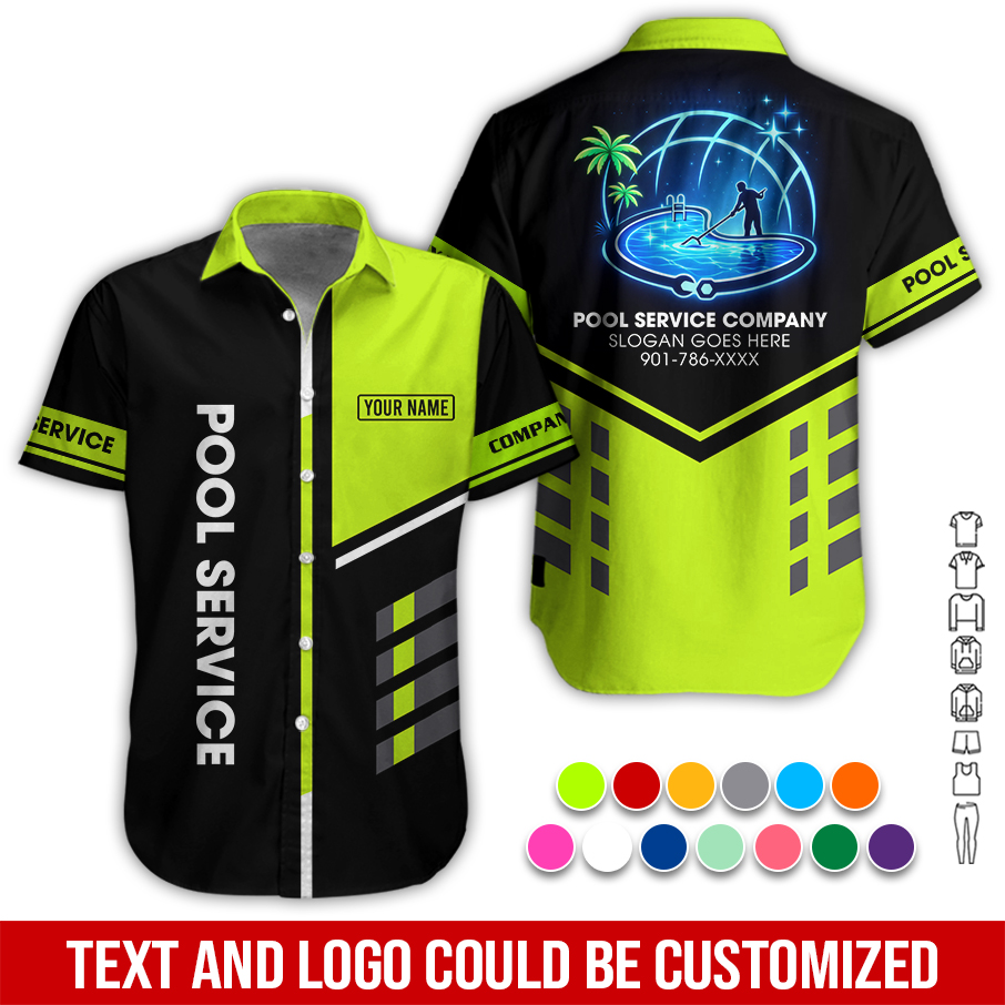 Custom Pool Cleaning Service 3D Hoodie - photo 3