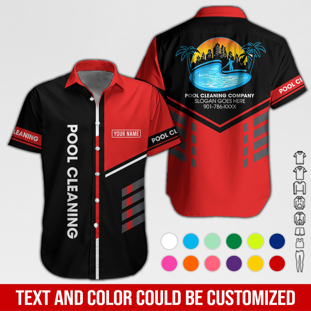 Custom Pool Cleaning Service 3D Hoodie - photo 16