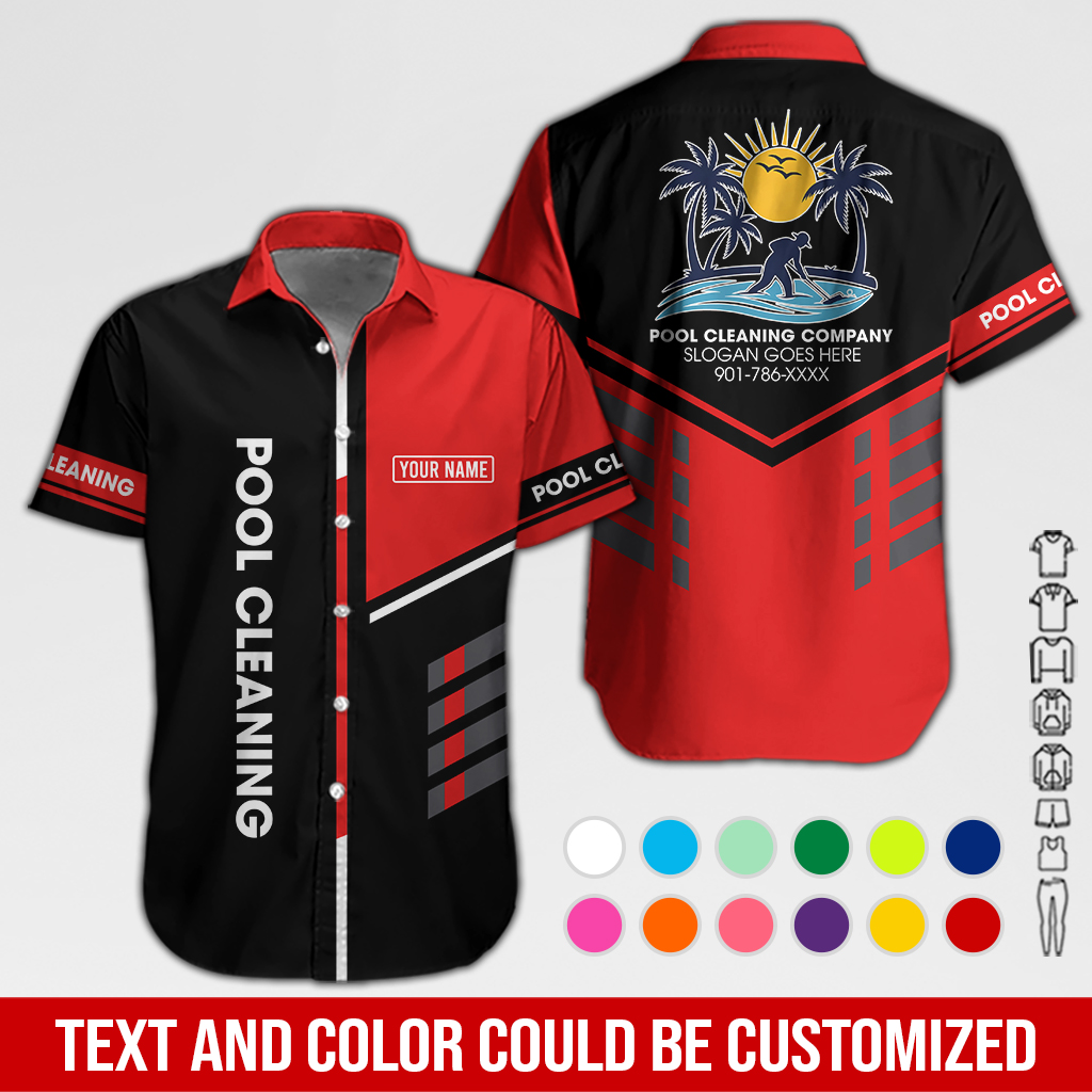 Custom Pool Cleaning Service 3D Hoodie - photo 16