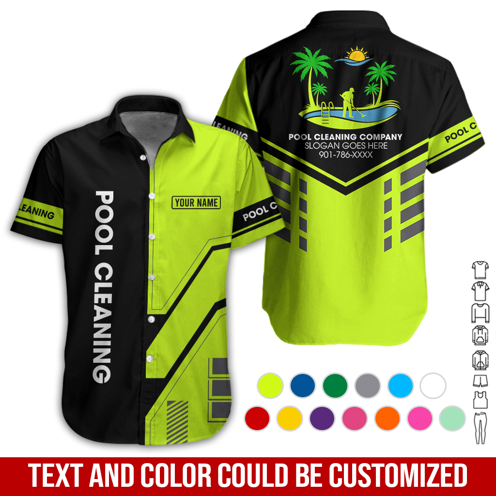 Custom Pool Cleaning Service 3D Hoodie - photo 3